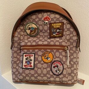NWT Disney Coach Canvas Backpack